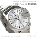 ディーゼル 時計 DIESEL メンズ 腕時計 クロノグラフ シルバーメタル×シルバー DZ4181 ディーゼル 腕時計  アナログ DZ4181