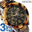 nixon ニクソン 腕時計 THE 42-20 CHRONO クロノグラフ オールブラック/トートイズ A037679nixon ニクソン 42-20 クロノ ALL BLACK/TORTOISE A037-679