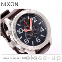 51-30 nixon ニクソン 腕時計 THE 51-30 CHRONO レザー クロノグラフ ネイビー/ブラウン A124879メンズ nixon ニクソン 51-30 クロノ NAVY/BROWN A124-879