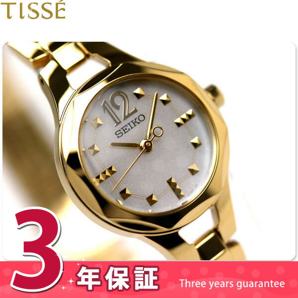 セイコー SEIKO ティセ ソーラー 腕時計 佐々木希プロデュースコレクション イエローゴールド×ホワイト SWFA038 