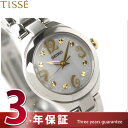 セイコー SEIKO ティセ ソーラー 丸型 腕時計 ホワイト×シルバー SWFA069