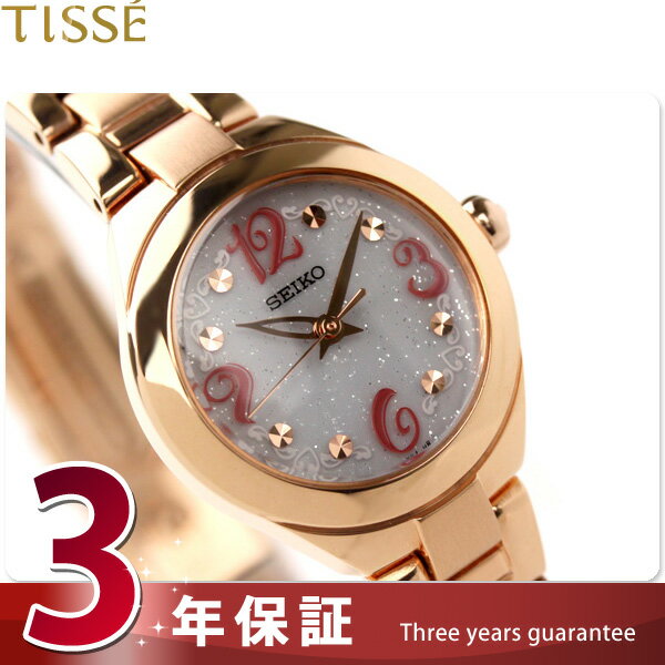 セイコー SEIKO ティセ ソーラー 丸型 腕時計 ピンクゴールド SWFA070
