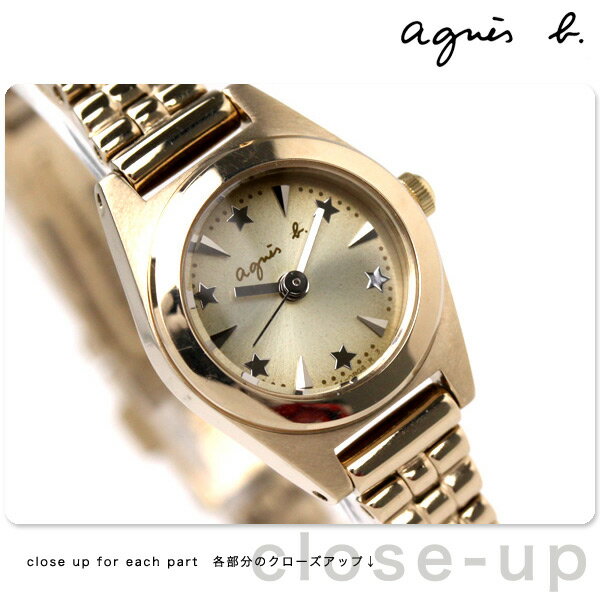 アニエスベー agnes b. レディース 腕時計 スター ミニサイズ ゴールド FBSP997アニエスベー agnes b. ブレスレット ウォッチ FBSP997