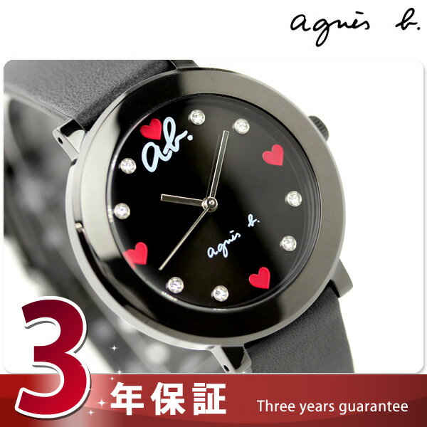 agnes b.（アニエスベー）アニエスb レディース 腕時計 abハート 限定モデル ブラック FCSK995