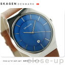 スカーゲン グレーネン クオーツ メンズ 腕時計 SKW6160 SKAGEN ブルー×ブラウン