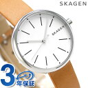 スカーゲン シグネチャー 30mm クオーツ レディース 腕時計 SKW2594 SKAGEN シルバー