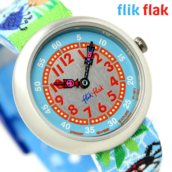 【数量限定特別価格】スウォッチ Swatch フリックフラック スイス製 子供用 腕時計 ボーイズ Flik Flak cute エクスプロール・ネーチャー FBN055F  【FS_708-7】【F2】