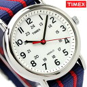 【30日は全品10倍でポイント最大27倍】 TIMEX ミリタリー タイメックス 腕時計 ウィークエンダー セントラルパーク フルサイズ WEEKENDER ホワイト T2N747 時計