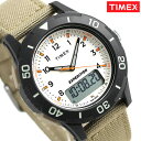 タイメックス 腕時計 メンズ カトマイコンボ 43mm アナデジ TW4B16800 TIMEX アイボリー×カーキ 時計【あす楽対応】