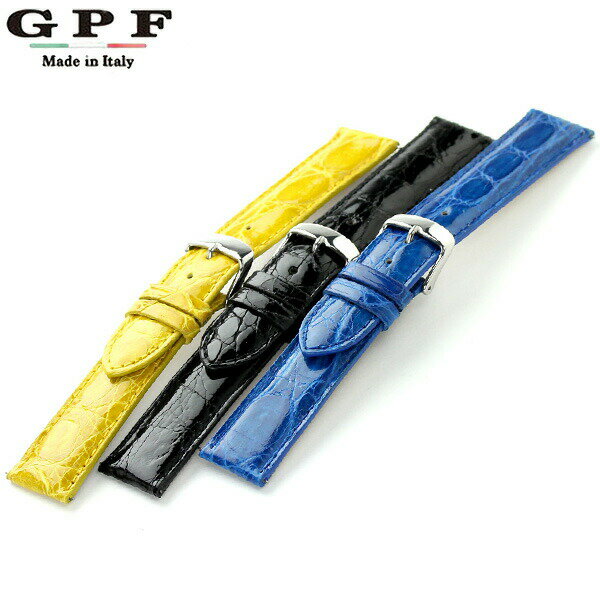 交換用ベルト 腕時計 クロコレザー 16-24mm GPF 選べるモデル 交換用ベルト 腕時計 クロコレザー 16-24mm GPF 選べるモデル