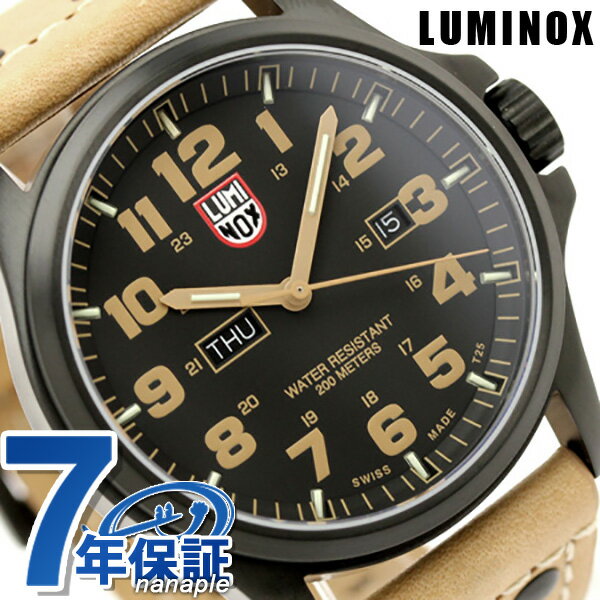 ルミノックス アタカマ フィールド デイデイト 腕時計 ブラック×ライトブラウンレザー LUMINOX 1925LUMINOX ATACAMA FIELD DAY DATE 海外モデル 1925