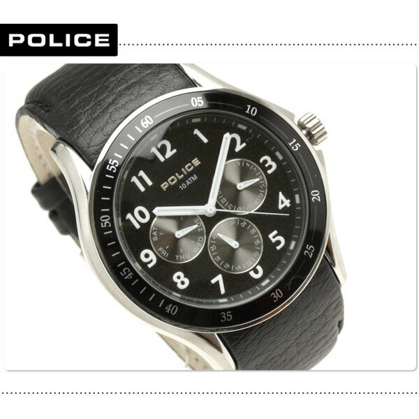 POLICE ポリス 時計 メンズ ラッシュ ブラック PL.11596JS/02ポリス POLICE Rush PL.11596