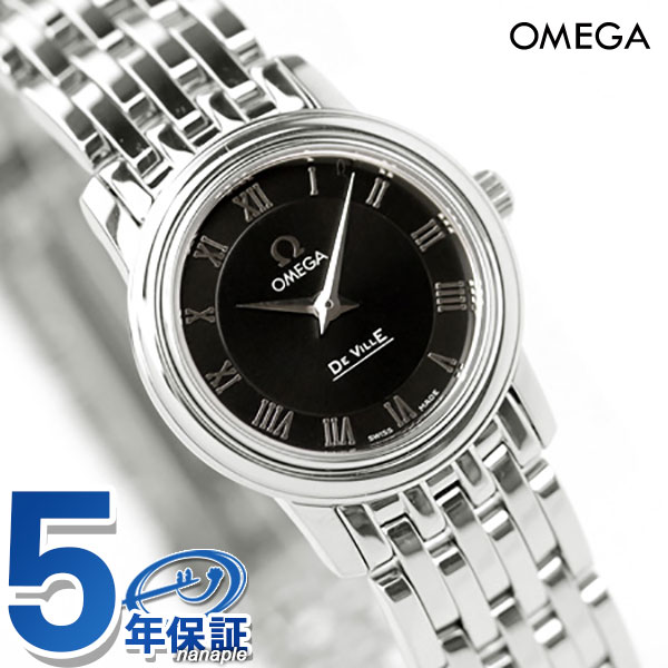 オメガ OMEGA デビル De Ville レディース 腕時計 クォーツ スモール ブラック 4570.52 新品