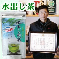 【送料無料】日本一のお茶農家が作った【水出し茶】 ディーバッグタイプでペットボトルでも簡単、水出し煎茶を楽しめます♪ 鹿児島県知覧町産【国産】5g×20袋鹿児島県産の安心安全の鹿児島茶100％