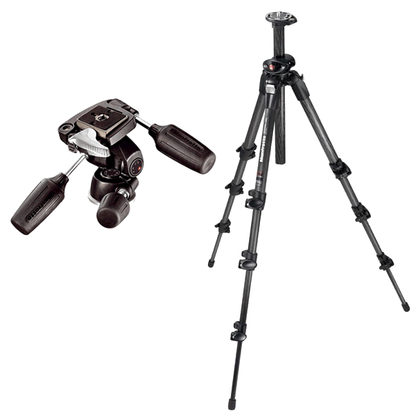 【送料無料】Manfrotto マンフロット カーボンファイバー三脚190CXPRO4と3ウェイ雲台804RC2セット