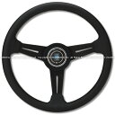NARDI/ナルディ CLASSIC(クラシック) パンチングレザー/ブラックスポーク 34φ商品番号:N344