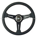 NARDI/ナルディ SPORTS(スポーツ) タイプA パンチングレザー/ブラックスポーク 33φ商品番号:N005