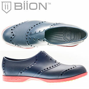 Biion（バイオン） ラバースパイクレスシューズ　NAVY ＆ RED 1016 【ユニセックス】の画像