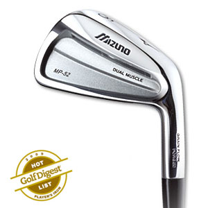 【2009新製品】デュアルマッスルキャビティデザイン!ミズノ MP-52 アイアン 7本セット(4?PW) NSプロ950GHスチールシャフト