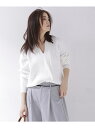 【SALE/50%OFF】nano・universe コットン片畦Vネックプルオーバー ナノユニバース ニット【RBA_S】【RBA_E】【送料無料】