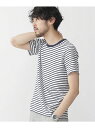 【SALE/65%OFF】ボーダーミニワッフルTシャツ SS ナノユニバース カットソー【RBA_S】【RBA_E】