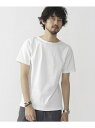 【SALE/40%OFF】nano・universe 米綿ボートネックTシャツ ナノユニバース カットソー【RBA_S】【RBA_E】