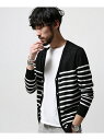 【SALE/70%OFF】the.first.floor. フレンチリネンボーダーVカーデ L/S ナノユニバース ニット【RBA_S】【RBA_E】