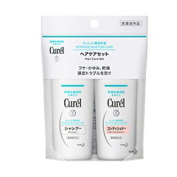 【メール便指定可能　2個まで】キュレル <strong>シャンプー</strong>&コンディショナー ミニセット 90ml　／医薬部外品　花王　潤浸保湿　乾燥性　敏感肌　弱酸性　<strong>無香料</strong>　無着色　フケ　かゆみ　お試し　旅行【あす楽】