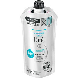 <strong>キュレル</strong> <strong>シャンプー</strong> つめかえ用 340mL　／医薬部外品　花王　潤浸保湿　乾燥性　敏感肌　弱酸性　無香料　無着色　フケ　かゆみ