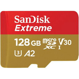 サンディスク エクストリーム microSDXC UHS-I カード <strong>128GB</strong>(<strong>SDSQXAA-128G-JN3MD</strong>) 目安在庫=△