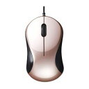 バッファロー BSMBU100BP 有線 BlueLED 静音 3ボタンマウス ベージュピンク 目安在庫=△