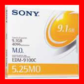 【送料無料】SONY 5.25型 MOディスク EDM-9100C 9.1GB