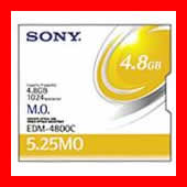 SONY 5.25型 MOディスク EDM-4800C 4.8GB