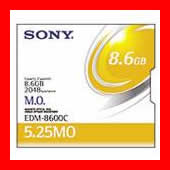 【送料無料】SONY 5.25型 MOディスク EDM-8600C 8.6GB