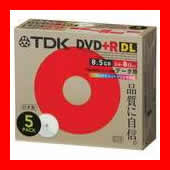 TDK DVD＋R DL 8.5GB D+R85PWB5S 5枚