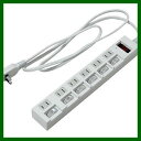 【ヤザワ(YAZAWA)】個別集中スイッチ付節電タップ6個口2m白(Y02BKS672WH)