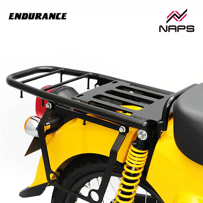 ENDURANCE エンデュランス リアキャリア ブラック クロスカブ110 JA60 JA45 スーパーカブ110 JA59 JA44 スーパーカブ110プロ JA42 リア ロング キャリア バイク