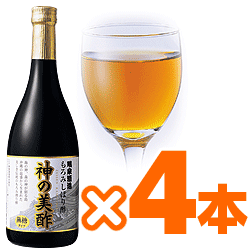 瑞泉もろみ酢　神の美酢　＜すっきり無糖タイプ＞　4本