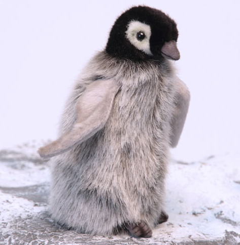 【HANSA】リアルぬいぐるみアカチャンコウテイペンギン 15cm
