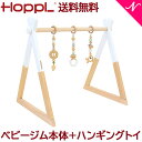 \さらに3倍/【送料無料】 Hopple ホップル ベビージムセット ホワイト + ハンギングトイ グリーン【あす楽対応】【ナチュラルリビング】