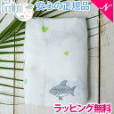 【送料無料】 Coco Moon (ココムーン) バンブーモスリン Sharks Need Love Too (1枚入り) モスリン/おくるみ/ブランケット【あす楽対応】【ラッキーシール対応】