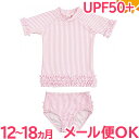 \300円OFFクーポン/ラッシュガード 水着 キッズ 【ポイント10倍】【正規品】 Ruffle Butts ラッフルバッツ 半袖 ラッシュガード Pink Seersucker 12ヶ月~18ヶ月 女の子 UPF50+/水着/紫外線対策/ベビー水着/キッズ水着【あす楽対応】【ナチュラルリビング】