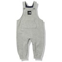 THE NORTH FACE(ザ・ノースフェイス) 【21秋冬】B SWEAT LOGO OVERALL(スウェット ロゴ オーバーオール)ベビー 90 ミックスグレー(Z) NBB32103