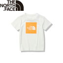 THE NORTH FACE(ザ・ノースフェイス) 【21春夏】ショート スリーブ カラード ビッグ ロゴ ティー キッズ 140 ホワイト×ノックアウトオレンジ(WN) NTJ82023