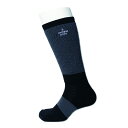 rootwat socks(ルートワットソックス) WOOL HYBRID LONG SOX「FW Ver」 L(27~28.5) GY/BK 24030