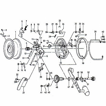 ダイワ(Daiwa) バイキング　GS−66　パーツ：クラッチシャフトリテイナー（部品No．044）