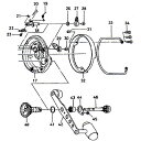 ダイワ(Daiwa) バイキング　GS−77　パーツ：クリックピン（部品No．023）