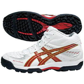 アシックス(asics) スカイハンド（R）　OC−MT 23．5cm 0123（ホワイト×メタルレッド）