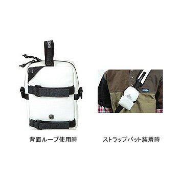 GREGORY イーポケット 背面＆使用イメージ（画像左：Mサイズ、画像右：Sサイズ）