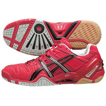 アシックス(asics) GELBLAST　4（ゲルプラスト　4） 24．0cm 2490（ネオレッド×ブラック）アシックス(asics) スポーツシューズ